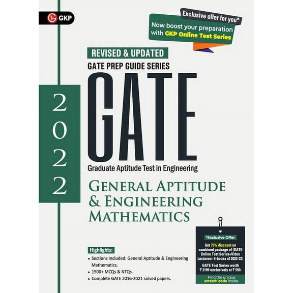 Gate 2022: General Aptitude & Engineering Mathematics - Guide, (Paperback)