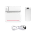 thumbnail image 2 of Riwcyla Pocket Photo Printer Portable Thermal Printing Machine Wireless Connection for Picture Lable DIY Handcraft List Meno Notes Journal Receipt Paper Instant Printer Sticker with 1 Roll Thermal, 2 of 6