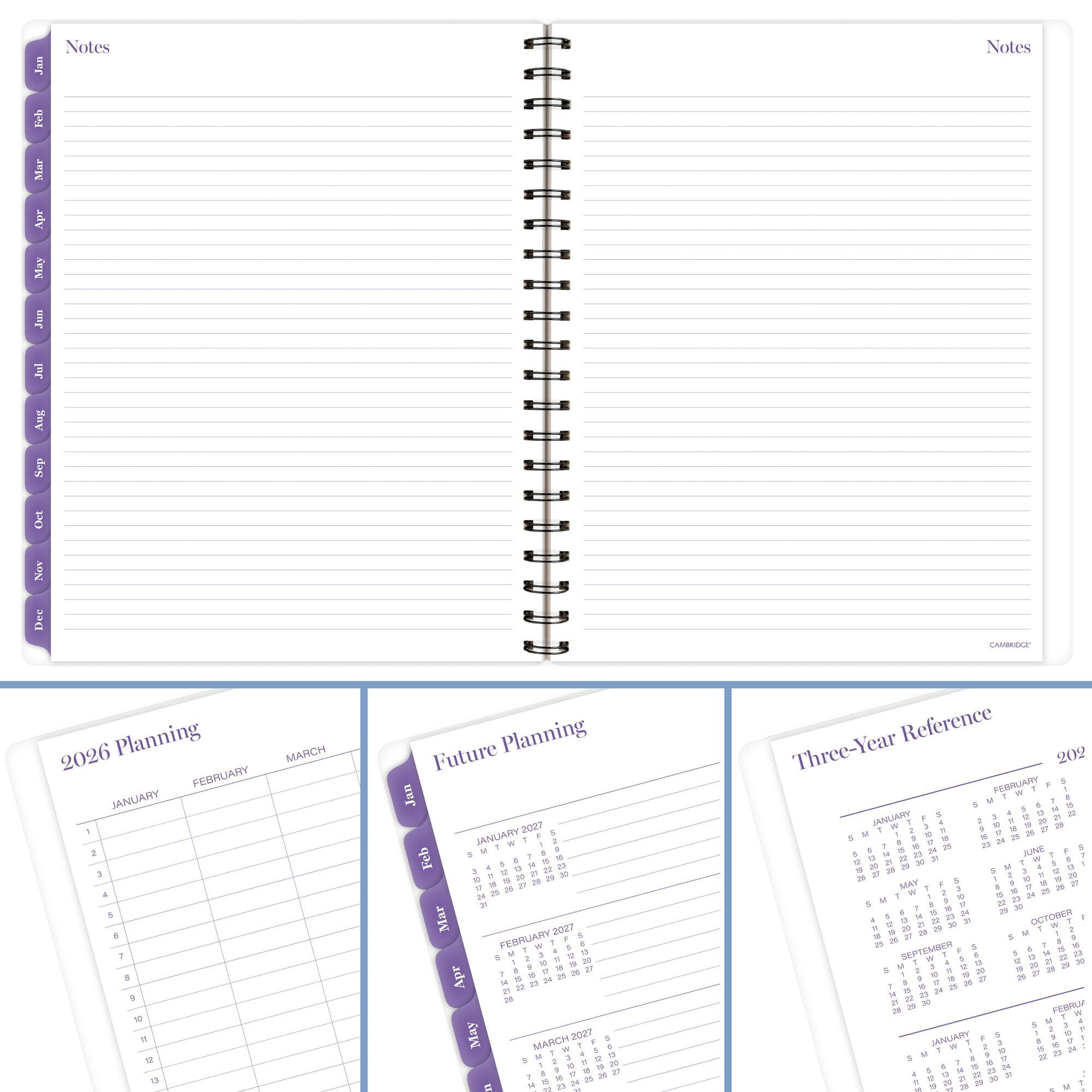 Cambridge Mariah 2026 Weekly Monthly Planner Large 8 12 x 11 - Planners