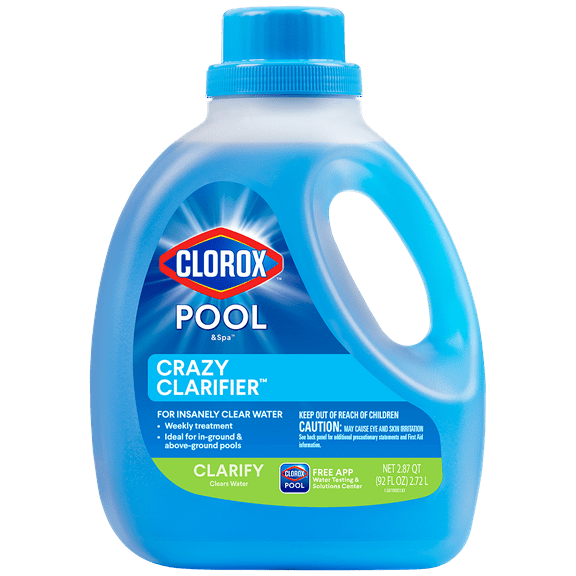 Clorox Pool&Spa Crazy Clarifier for Insanely Clear Pool Water, 92 fl oz