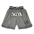 thumbnail image 1 of Nba Brooklyn Nets #retro Basketball Shorts Grey Sweatpants, 1 of 4