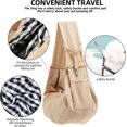 thumbnail image 4 of Dog Carrier Sling - Reversible Puppy Carrier Purse with Storage Pocket, Hand-Free Dog Sling Carrier for Carry Small Dogs and Cats, Travel Safety Harness, Dog and Cat Harness (Apricot), 4 of 14