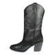 thumbnail image 3 of BOTA VAQUERA LEON MUJER NEGRO PIEL 554 LEON  554p, 3 of 4