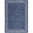 thumbnail image 2 of Nourison Essentials Indoor/Outdoor Navy/Ivory 5' x 7' Area Rug, (5x7), 2 of 9