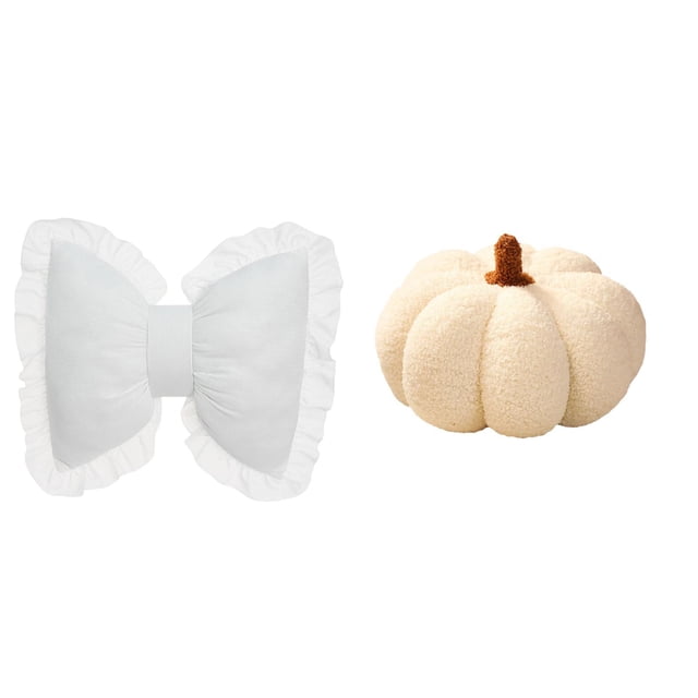 Cojín moderno con lazo de calabaza para una cómoda mesita de noche, sofá, silla, estudio, oficina, , interior, Halloween, decorativo.