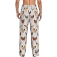 thumbnail image 3 of Xecao Various Chicken Men's Straight Lounge Pajama Pants: The Ultimate in Comfortable Sleepwear, 3 of 9
