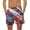 C, variant on Men's American Flag Swim Trunks USA 4th of July Patriotic Board Shorts Quick Dry Lined Beach Shorts
