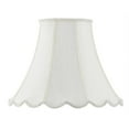 thumbnail image 1 of SH-8105-14-EG 14 in. Vertical Piped Scallop Bell Shade, Egg Shell, 1 of 1