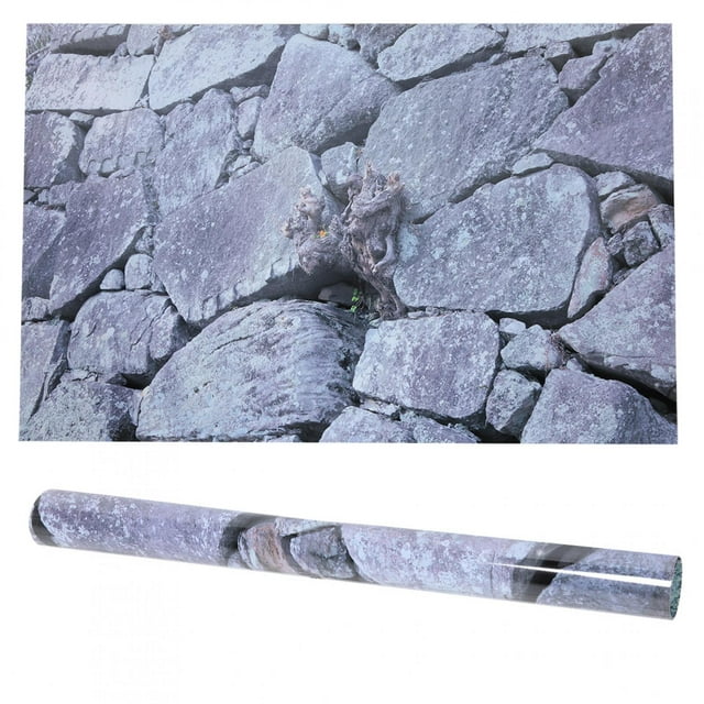 Rock Stone Aquarium Sticker, Non- Aquarium Sticker, Background High-Definition Images Fish Tank For Aquarium 76 X 46cm