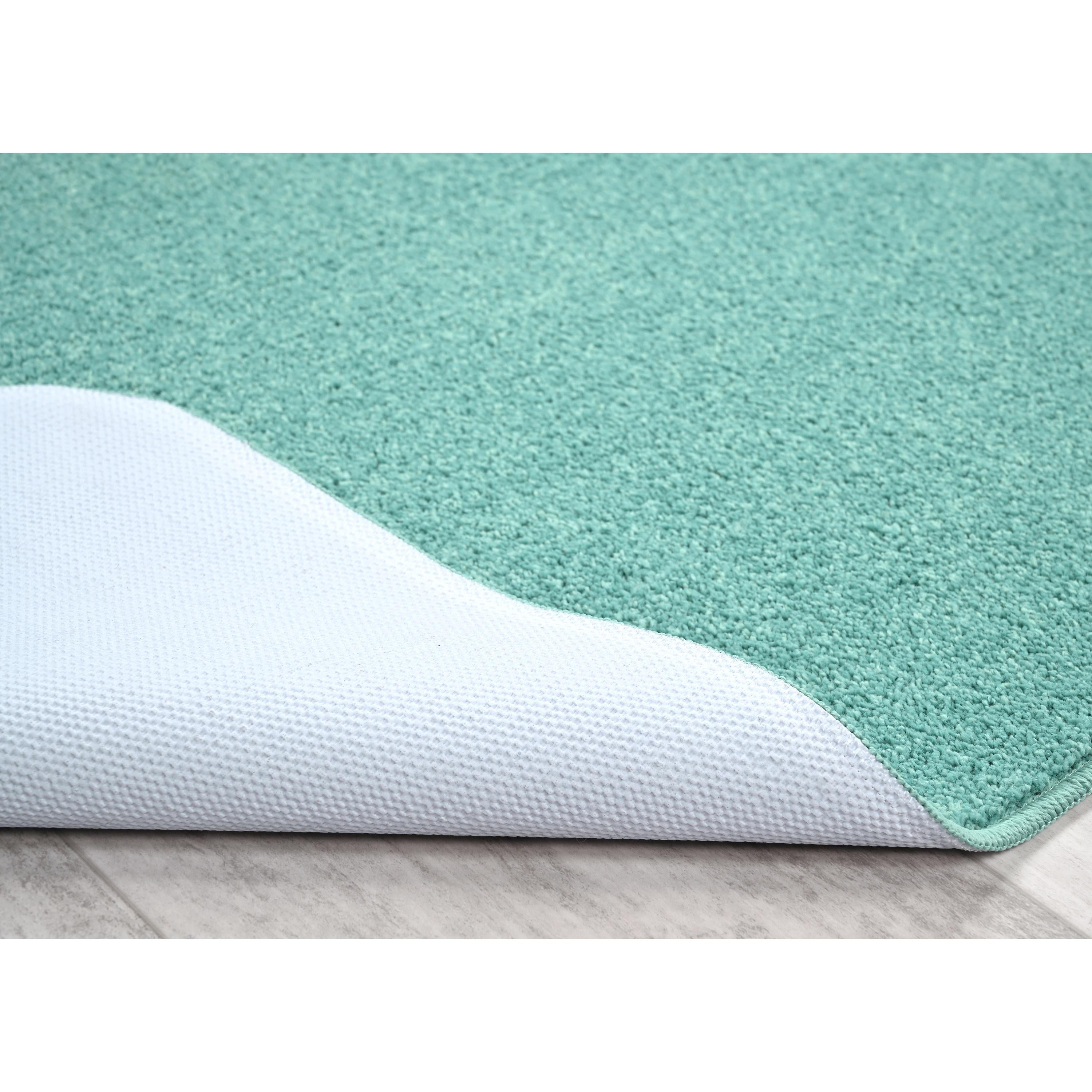 Garland Rug Gramercy Washable Polypropylene Sea Foam Bath Rug, 20" x 34"