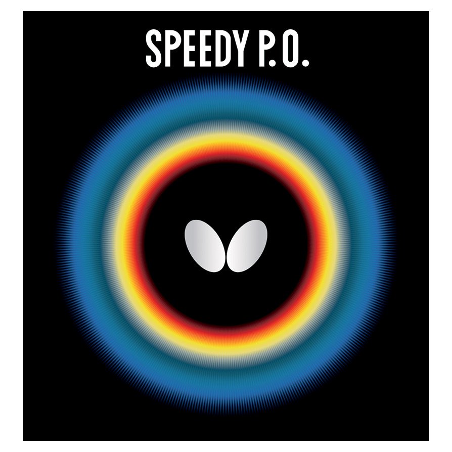 Butterfly Table Tennis Rubber Speedy P.O. 1.9 Black