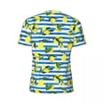thumbnail image 6 of T Shirt For Men Watercolor Fruit Man Lemons On Striped Print Vintage Sports T-Shirts Comfortable Sum, 6 of 7