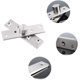 thumbnail image 3 of 2 bisagras de pivote de eje central de puerta oculta de rotación de acero inoxidable, bisagra de puerta giratoria oculta resistente con tornillos de fijación (3 x 0,7 pulgadas), 3 of 5