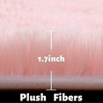 thumbnail image 3 of Blush Round Rug For Bedroom,fluffy Circle Rug For Kids Room,furry Carpet For Teen Girls Room, 3 of 5