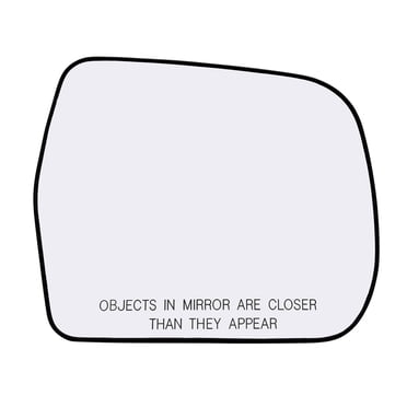 Passenger Side Mirror Glass Replacement For 2001-2007 Toyota Highlander & Land Cruiser