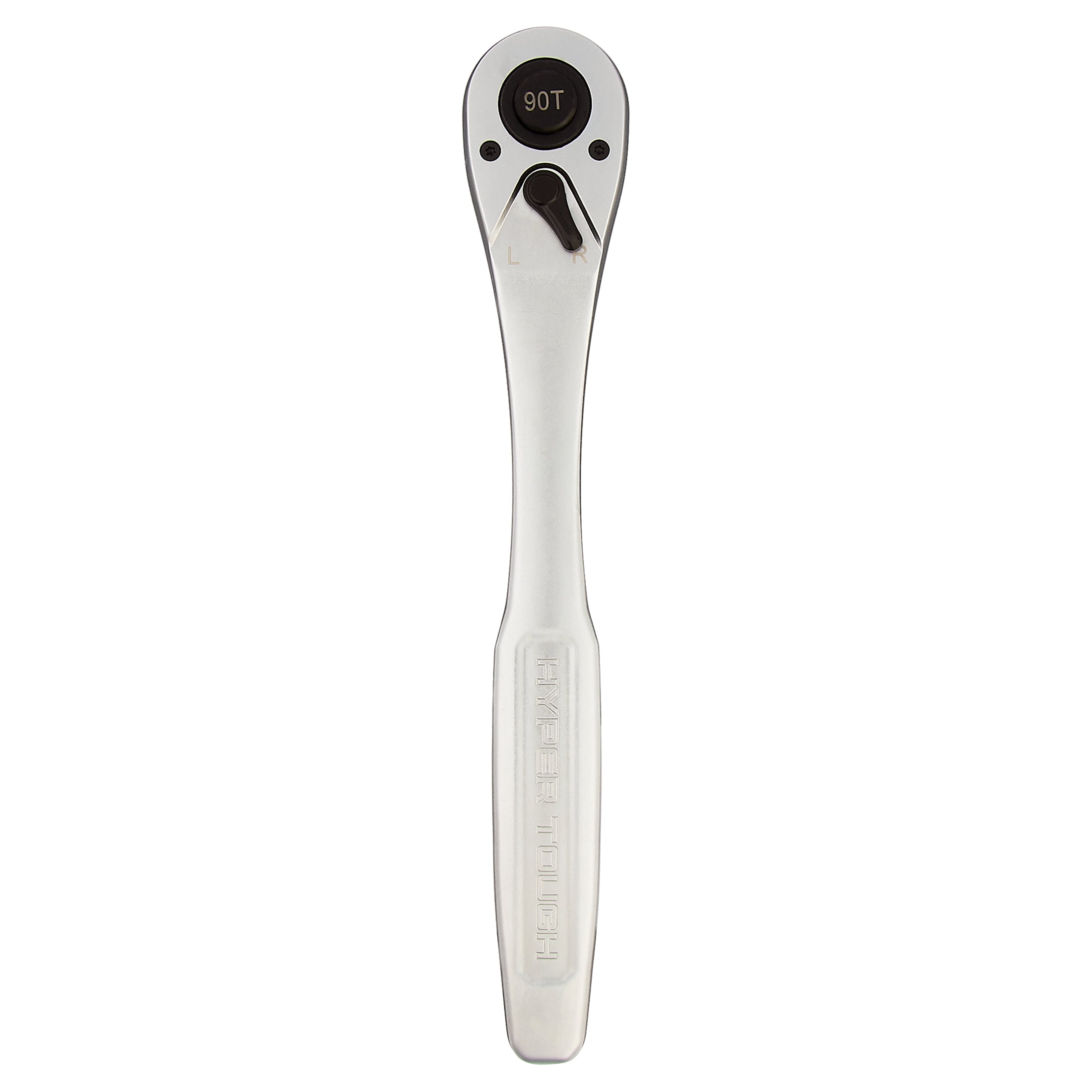 Hyper Tough 1/2-inch Drive Pear Head Ratchet, 90 Tooth