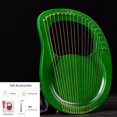 thumbnail image 4 of MesaSe Gifts Mahogany 19 String Harp Lyre With Tune Wrench Spare Strings 2 Random Picks, 4 of 9