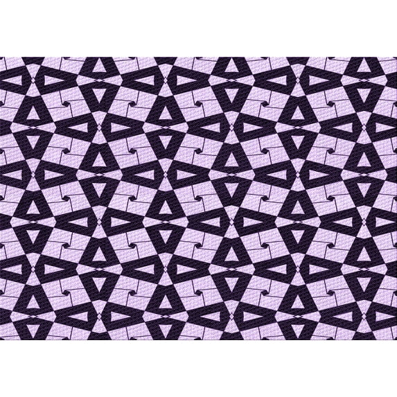 Ahgly Company Indoor Rectangle Patterned Mauve Purple Area Rugs, 2' x 4'