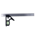 thumbnail image 2 of Combination Squares, Combinations Ruler Wearable Clear Scale Accurate Measurement Easy Marks 0-300mm  For Woodworking For Construction, 2 of 8