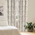 thumbnail image 3 of Ambesonne Floral Window Curtains, Abstract Calla Lily, Each 28" W x 63" L, Purple Grey Ivory, 3 of 5
