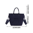 thumbnail image 3 of Bolso bandolera mini informal para mujer, de lona, para uso diario | Bolso bandolera ajustable para mujer | Bolso ligero de lona suave para ir al trabajo, de compras o para citas., 3 of 7