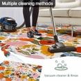 thumbnail image 5 of Spring Flowers Outdoor Rug for Patio/Deck/Porch, Non-Slip Large Area Rug 5 x 8 Ft, Watercolor Floral Daisy Poppy Plants Rustic Indoor Outdoor Rugs Washable Area Rugs, Camping Rug Carpet Runner, 5 of 8