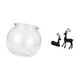 thumbnail image 5 of Adorno Transparente Para Pecera Pequeña, Cuenco Para Bricolaje, Jarrón, Mesa, Dormitorio, Escritorio, Sala De Estar, Decoración Del Hogar, Estatua De Ciervo Negro, Figura De Reno De Resina,, 5 of 8