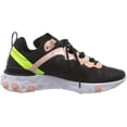 thumbnail image 3 of Nike Women's React Element 55 Premium Running Shoes (Black/Volt/Coral Stardust, 6), 3 of 7