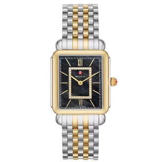 MICHELE Deco Diamond Chronograph Watch Head & Bracelet, 33mm 