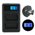 thumbnail image 4 of Herwey E6 Camera Battery Charger Mini USB Dual Slot With LCD Display For 60D 70D 5DII, 4 of 8