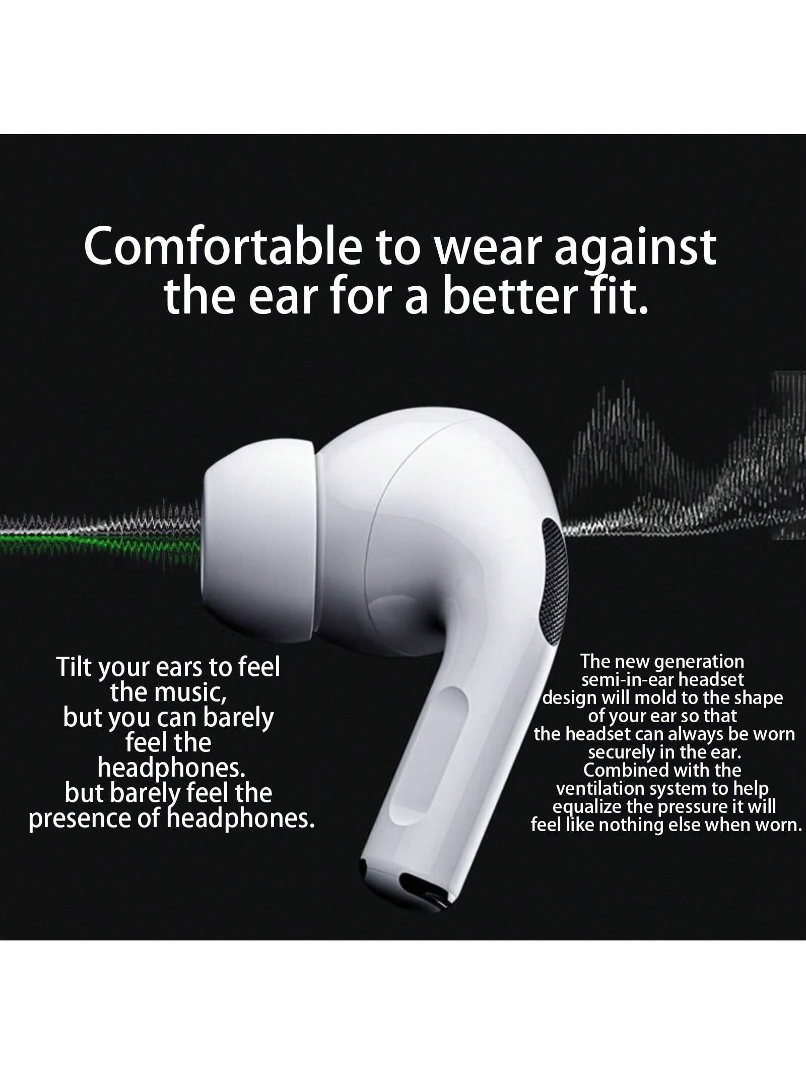 Wireless Earbuds, Bluetooth 5.4, Bass Stereo, With Active Noise Cancelling Mic, 40H Playtime, IP7 Waterproof Sport Headphones for Android Ios