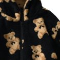thumbnail image 4 of Mikilon Femmes Décontracté Fermeture Éclair Hiver Peluche Manches Longues, 4 of 4