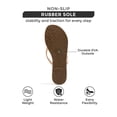 thumbnail image 4 of Sandalias tipo flip flop Project Cloud color beige de cuero vegano talla 9, 4 of 5
