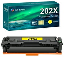 Ink realm 1-Pack Compatible Toner Replacement for HP CF502X Color LaserJet Pro M254dw M254dn M254nw, MFP-M281fdw MFP-M281fdn MFP-M281cdw MFP-M280nw Printer Yellow