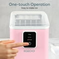 thumbnail image 6 of Igloo Countertop Ice Maker, Automatic Self-Cleaning Ice Maker Machine with Ice Basket and Scoop, Pink, 6 of 9