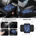 thumbnail image 6 of Renewold Sea Turtle Flower Car Seat Cover Full Set 14 PCS, Steering Wheel Cover Seat Belt Cover Trash Can Rear View Mirror Cover Coaster Center Console Cover Gear Shift Knob Cover Set Universal Fit, 6 of 7