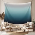 thumbnail image 2 of Grey Turquoise Ombre Tapestry for Bedroom Wall Hanging Tapestry,Teal Modern Geometric Striped Abstract Art Ceiling Backdrop Tapestries Poster Blanket Wall Decor for Teens Room Living Room 39" x 59", 2 of 8