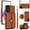 Brown, variant on Allytechgroup for Samsung Galaxy A53 5G Wallet Case with 5 Cards Holders, Detachable Hand Strap & Shoulder Lanyard RFID Blocking Shockproof Protective Phone Case for Girls Women, Black