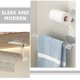 thumbnail image 2 of GOOHOCHY 2 toalleros adhesivos - Barra de toalla transparente para pared, toallero acrílico, aro de plástico para baño, cocina y lavabo., 2 of 8