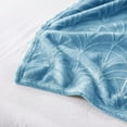 thumbnail image 6 of Whale Flotilla Flannel Fleece 60"x80" Twin Size Throw Blanket, Soft Fluffy Velvet Bedspread with Vintage Pattern, Warm Lightweight All-Season Coverlet, Stone Blue, 6 of 9