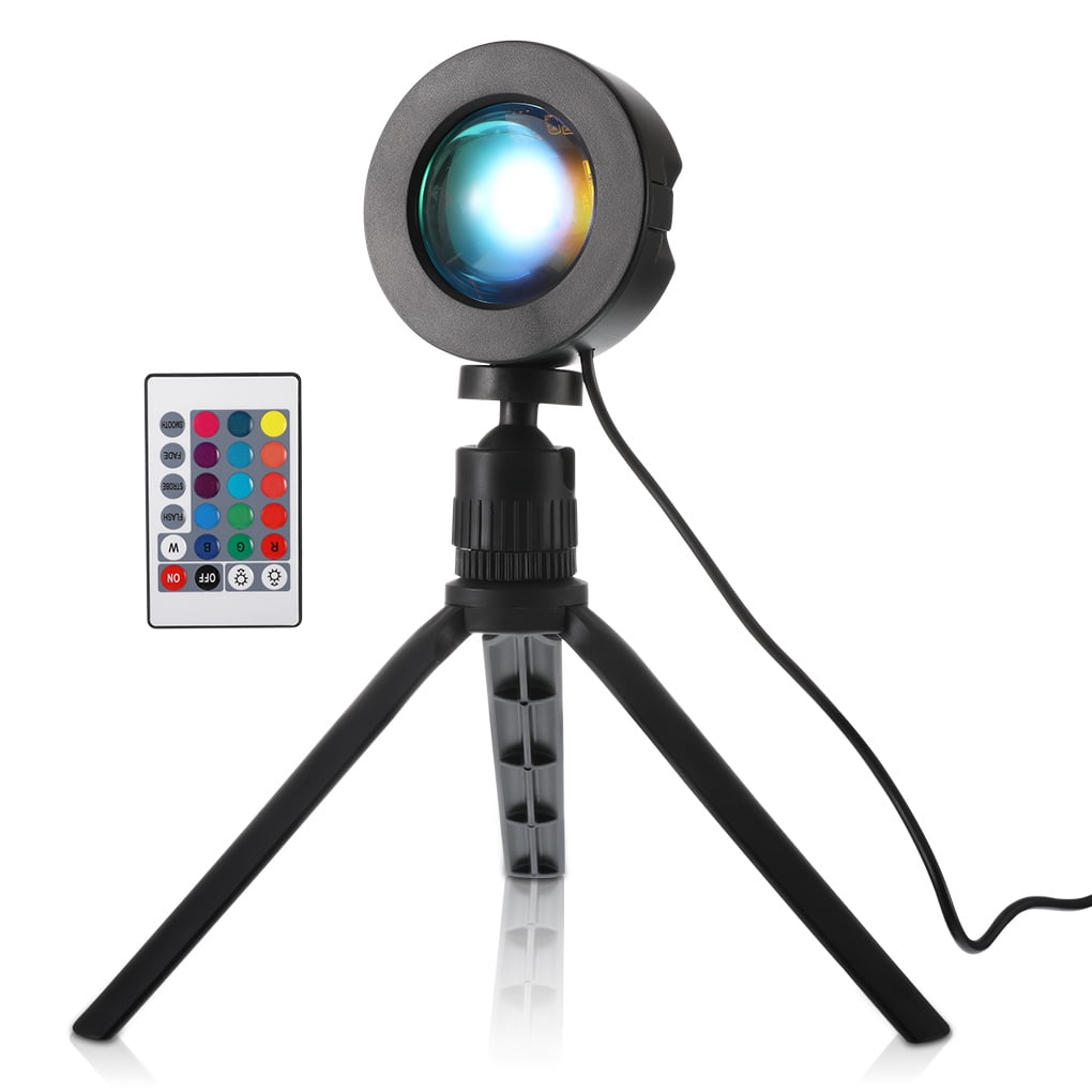 TureClos LED Projection Light 360 Degree Rotation Sunset Lamp Projector