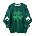 thumbnail image 2 of hengsof Chandail de Mode pour Enfants pour la Saint-Patrick, Chandail Graphique à Manches Longues et Col Rond pour les Festivités, Âges 1 à 13 Ans, 2 of 5