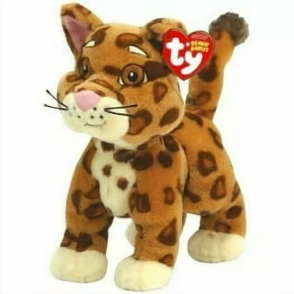 TY Beanie Baby - BABY JAGUAR (Nick Jr. - Go Diego Go!) (5.5" Plush)(BONUS 1 FUN CHOPS & 1 RANDOM TY ERASER)