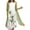 Mint Green, variant on Aofany Women Casual Printing Round Neck Sleeveles Chiffon Two-Piece Set Dress 2 Piece Set Beach Sundress