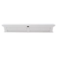 thumbnail image 3 of Home Wall Decorative Antique Brass Hardware 8 Hook Coat Rack - White, 3 of 10