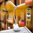 thumbnail image 1 of Xihbxyly Lámpara de Lectura con Clip de Doble Cabezal, Brillo y Color Ajustables, Led Agradables a La Vista, Batería Recargable, Ideal para Leer Antes de Dormir y para Viajeros, Tamaño Compacto., 1 of 5