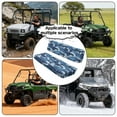 thumbnail image 5 of Uorisanigo UTV Seat Cover for Kawasaki Mule 4010 4x4 2009-2025, Non-Slip Blue Camouflage Print Mule Front Bench Seat Cover with Elastic Band, UTV Pioneer Seats Accessories, 5 of 7