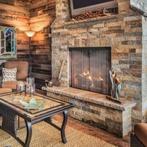 Adjustable Rod and Valance Kit for Fireplace Mesh Screen Curtain