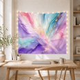 thumbnail image 5 of Abstract Fluid Art in Swirling Purple Teal Gold, Mystical Abstract for Wall Decor Enthusiasts, Marble Style Art Print, Housewarming Gift, Tapestry Wall Hanging for Living Room and Bedroom, 5 of 7