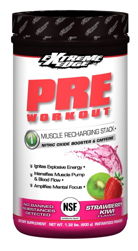 Extreme Edge Pre Workout + Nitric Oxide Booster, Strawberry